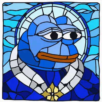 Stained Glass Pepe