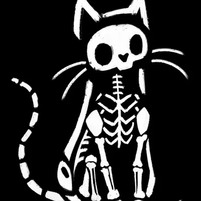 Skeleton Kitty