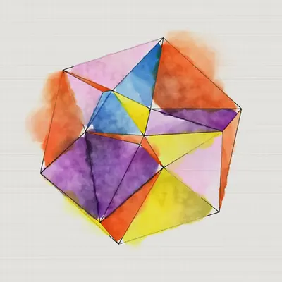 #34 Hexagon Riso Fragmentado