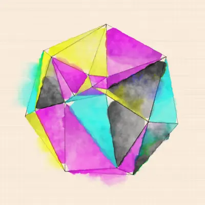 #37 Heptagon CMYK Fragmentado
