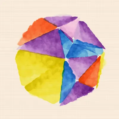 #43 Heptagon Riso Fragmentado