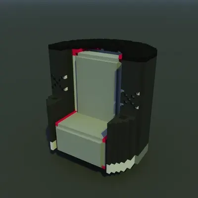 x-throne voxel model