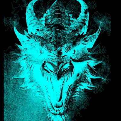 Coding Art: Dragon III by @terakiart