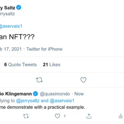 This is an NFT, Jerry.
