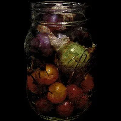 jar of tomatillos