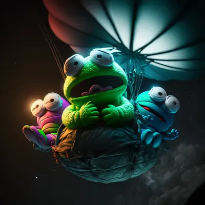 Pepe paracchuting fun