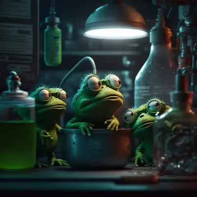 Pepe fun in laboratory
