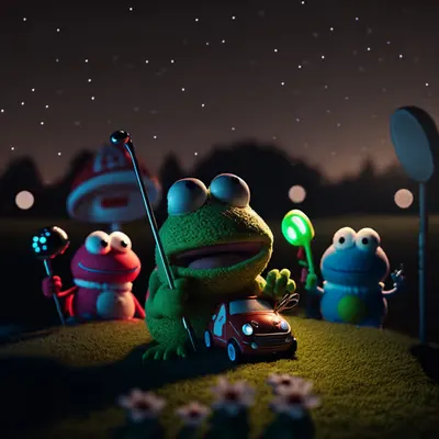 Pepe golf cart and friends
