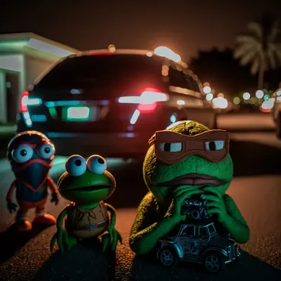 Pepe and friends chilling out in Miami