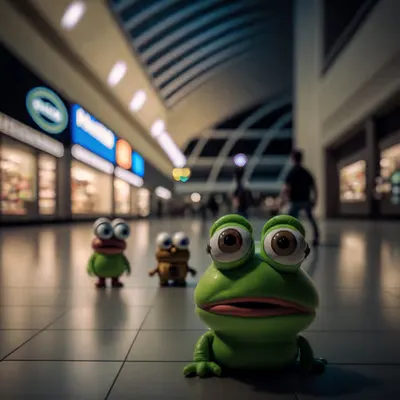 Pepe chilling at the shopping mall