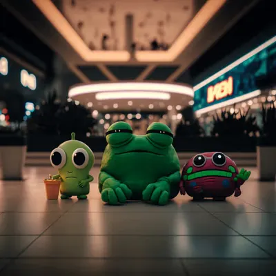 Pepe snacks at the shopping mall