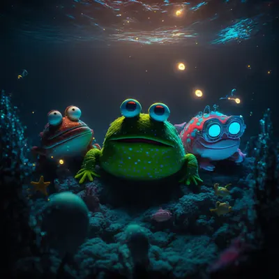 Pepe having fun swimming