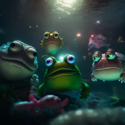 Pepe having fun underwater