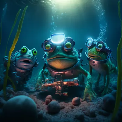 Pepe scuba diving enjoying
