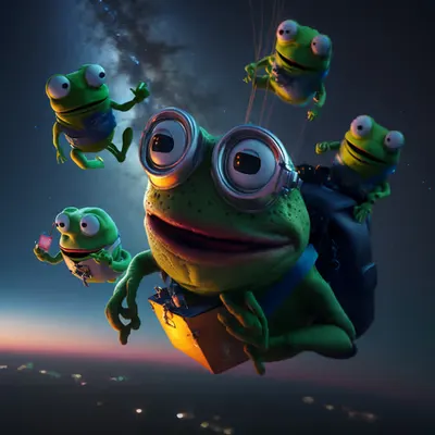 Pepe and friends skydiving