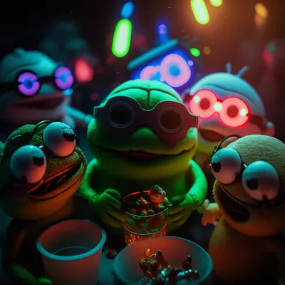 Pepe and pals partying full time