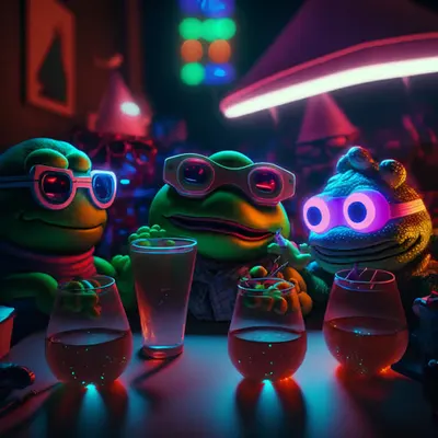 Pepe and pals partying full time full on