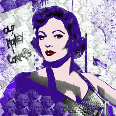 OLD MONEY CORRUPTS (PURPLE PIN-UP)