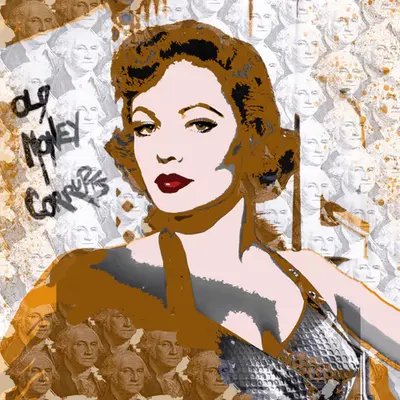 OLD MONEY CORRUPTS (ORANGE PIN-UP)