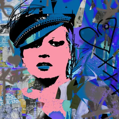 KATE MOSS - BLUE TOKEN