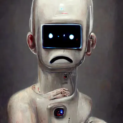 sad humanoid