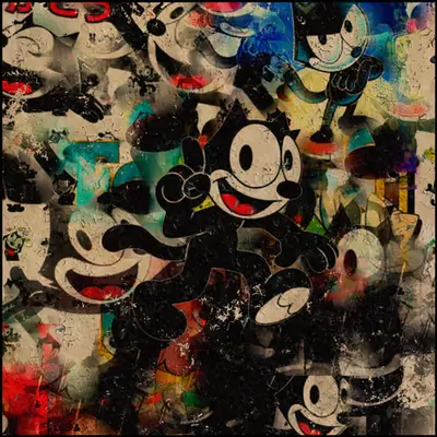 Felix The Cat: ヴィンテージコラージュ