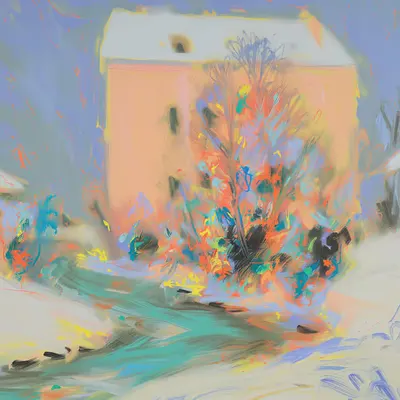 Autumn's Abstract Blaze