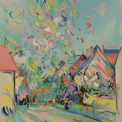 The Street of Whirling Colors