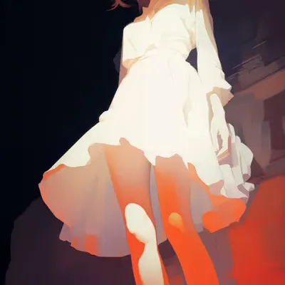 Girl in White Cotton
