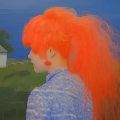 The Sanguine Dreamer in Emerald Fields