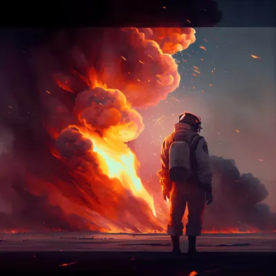 quiet burning -謐かなる燃焼- by AI