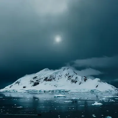 Moonrise, Antarctica