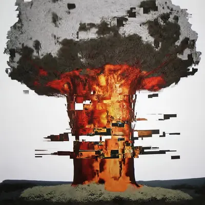ANDROID PLAZA - Mushroom Cloud Painting B