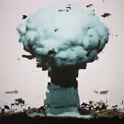 ANDROID PLAZA - Mushroom Cloud Painting C