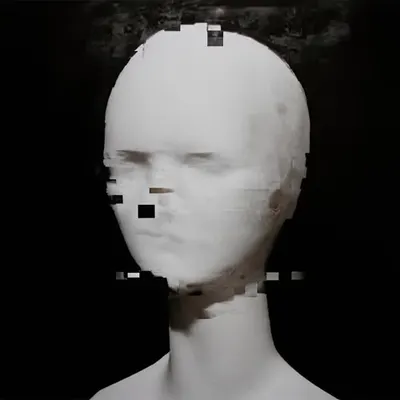 ANDROID PLAZA - Cyborg Head painting A