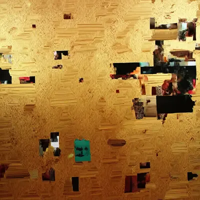ANDROID PLAZA - Gold Painting B