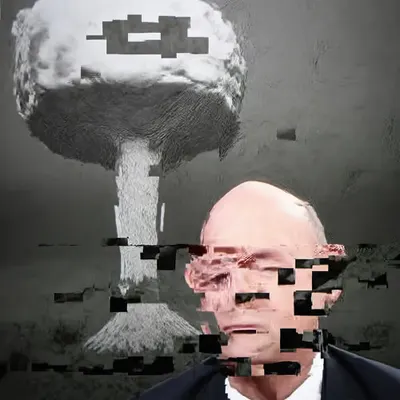 ANDROID PLAZA - Financier & Mushroom Cloud Painting B