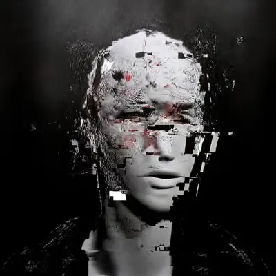 ANDROID PLAZA - Cyborg Head Painting B