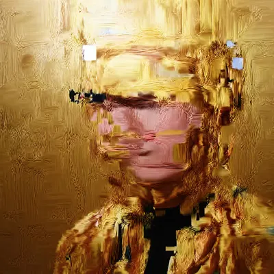 ANDROID PLAZA - Gold Painting C