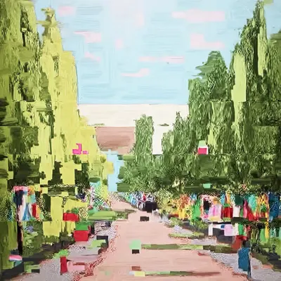 ANDROID PLAZA - Garden Painting D