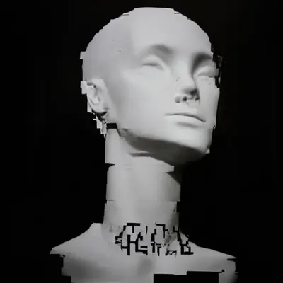 ANDROID PLAZA - Cyborg Head Painting D