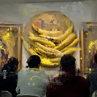Renaissance Banana Painting