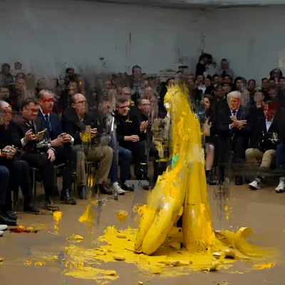 Gallery of Modern Banana Art - Performance Art