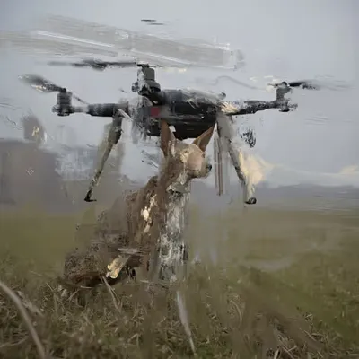 Dog and Drone
