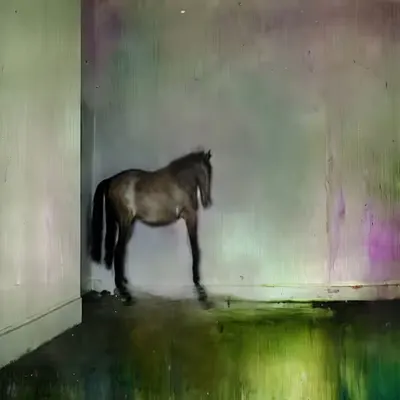 corner horse
