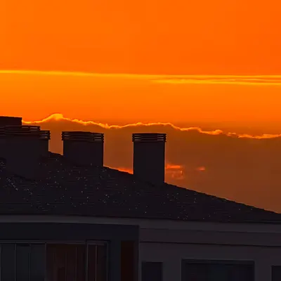 Sunset On The Roof