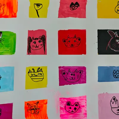 Fifteen Cats and one Flower