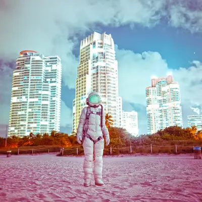 Midnight : Miami Skyline
