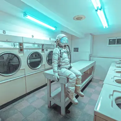 12:30am : Laundromat