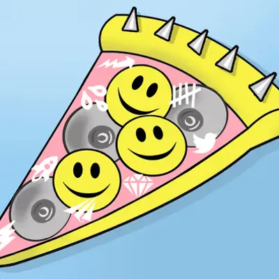 Lambie Pizza,  2022 (CryptoMeme #008)